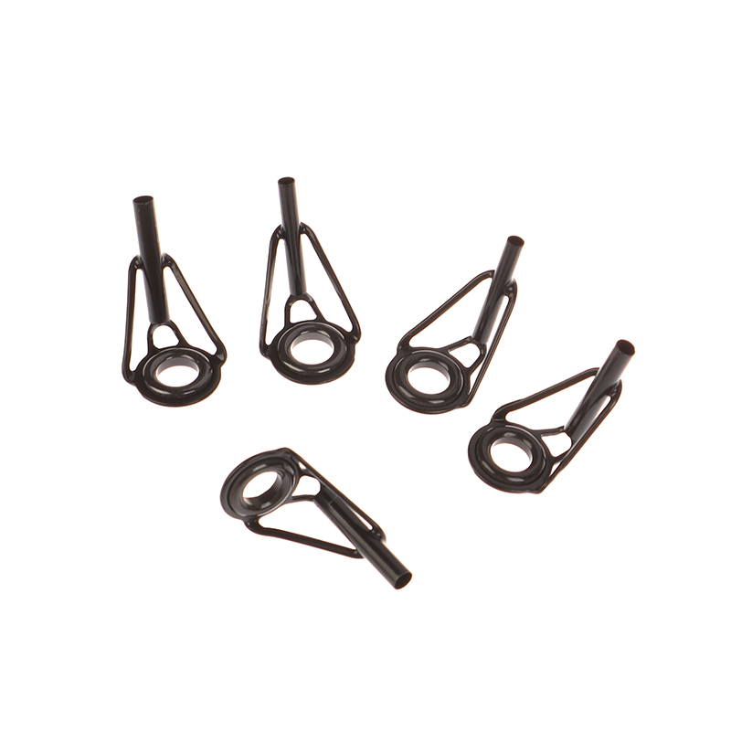 8pcs DIY Fishing Pole Tip Repair Rod Tip Accessories Fishing Tackle Pesca Stainless Steel Fishing Top Rod Guide Porcelain Ring