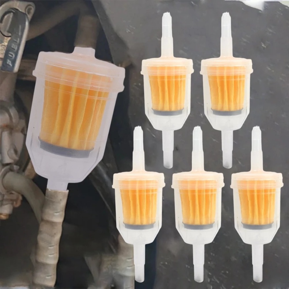 4/10pcs Universal Gasoline Gas Fuel Plastic Filter Straight Head Car Inner Fuel Filters Motorcycle Off-road Vehicle Accessories