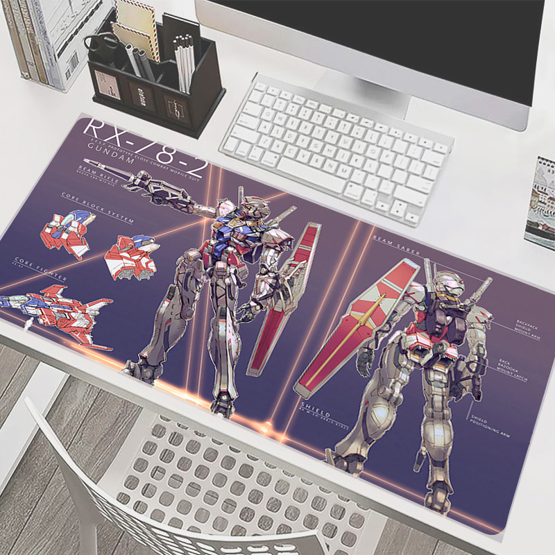 90x40cm Mouse Pad Mechanical Warrior RX-78-2 G-gundam Mini Pc Keyboard Pad Laptop Speed Desk Mat Computer Gaming Mousepad