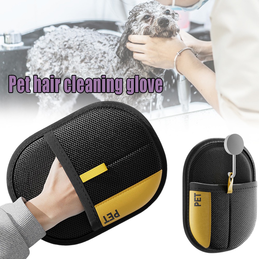 Pet Hair Remover Glove Electrostatic Fur Removal Tool Reusable Lint Roller Furniture Car Seats Clothes Effective Grooming Brush