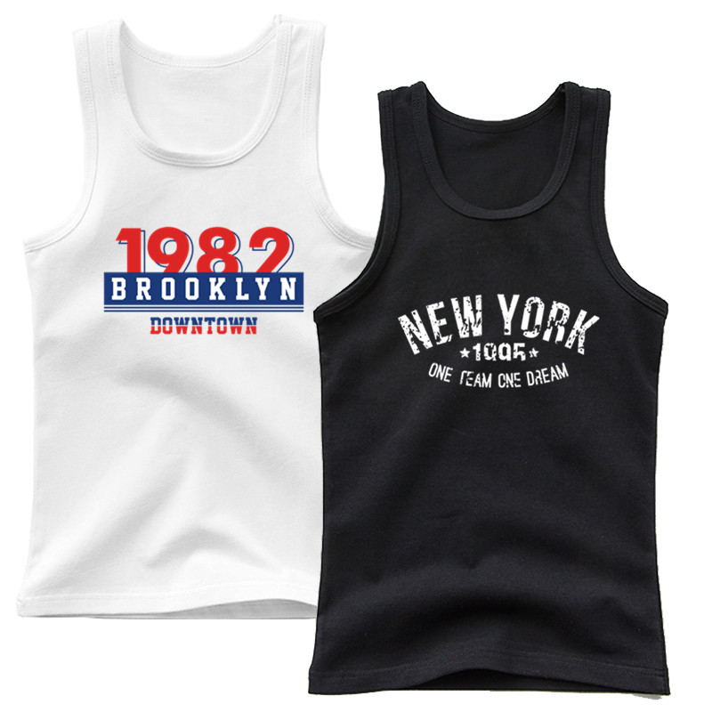 New York Brooklyn City Letter Print Tank Kids Sleeveless Tshirt Street Singlet Hip Hop Crop Tops Summer Fashion Clothes