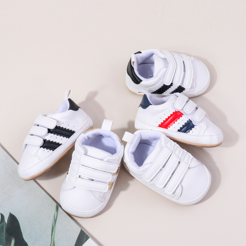 Spring & Autumn Baby Girls and Boys Fashion Design High Quality Sports Shoes TPR Sole Anti Slip Comfortable Toddle Shoes BYQ4176