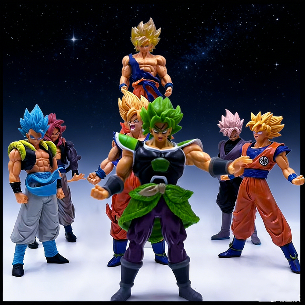 *Dragon Ball Anime Handmade Bejita Classic Desktop Decoration Super Saiyan Series Handmade PVC Model Ornament Anime Periphery.