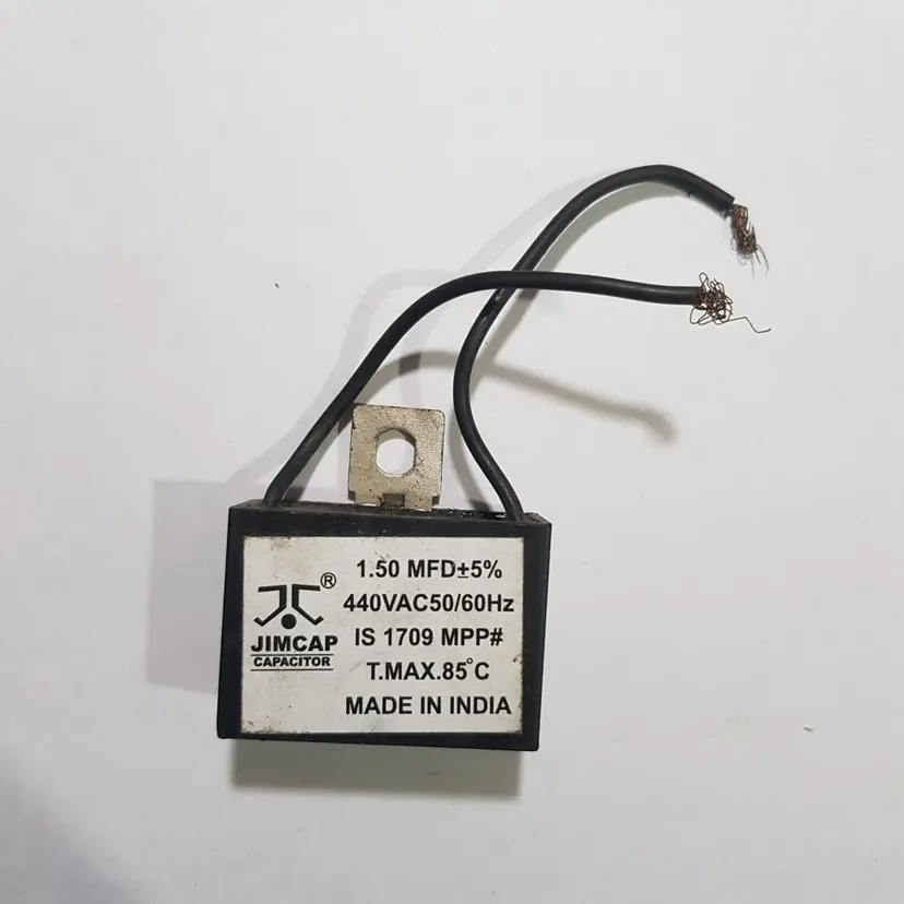 Jimcap Fan Capacitor Condensor 1.5 Mfd 440VAC For Stand Fan , Motors , Fans