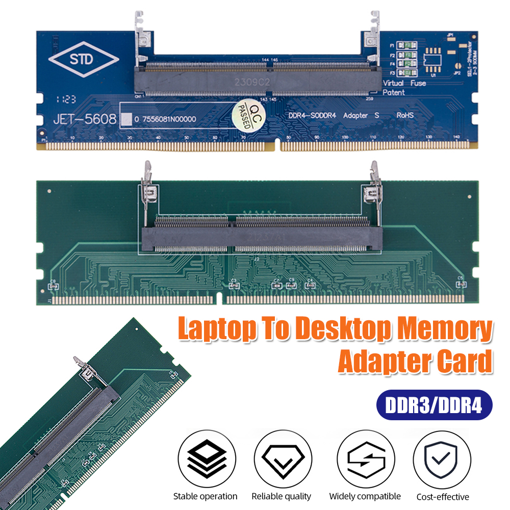 Laptop To Desktop SO-DIMM To PC DIMM Card DDR3 DDR4 Memory RAM Memory Stick