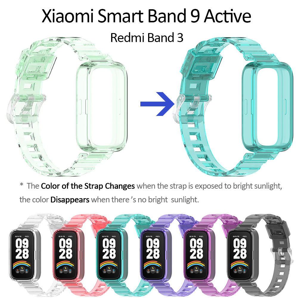 For Redmi Watch 5 4 strap xiaomi smart band 9 8 Pro band change color clear straps