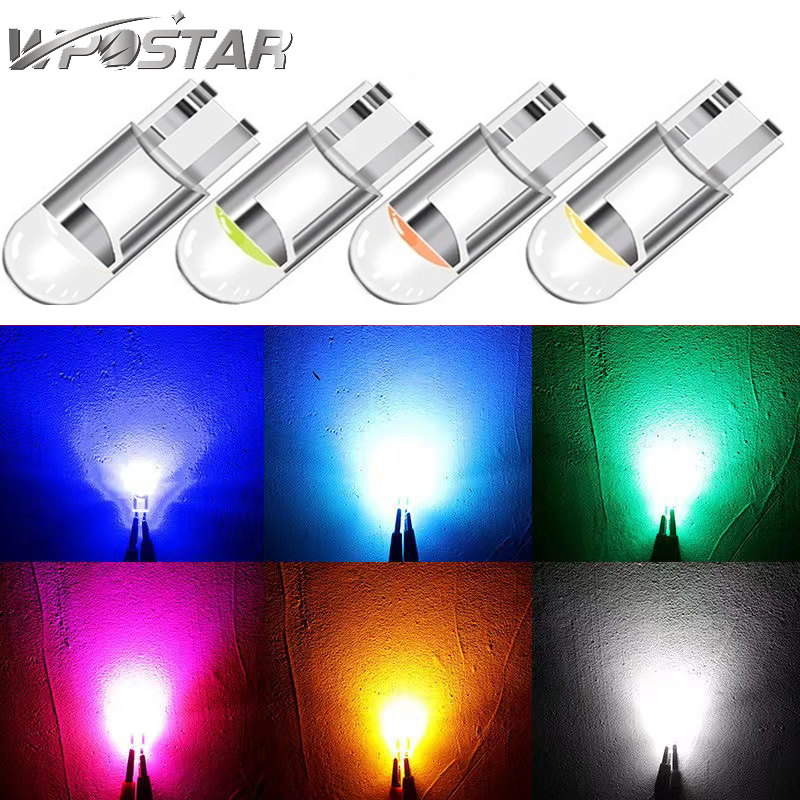 10Pcs T10 Led Bulb W5W 194 168 LED Car Interior Light Wedge Parking Light Side Door Bulb Instrument Lamp Auto License plate