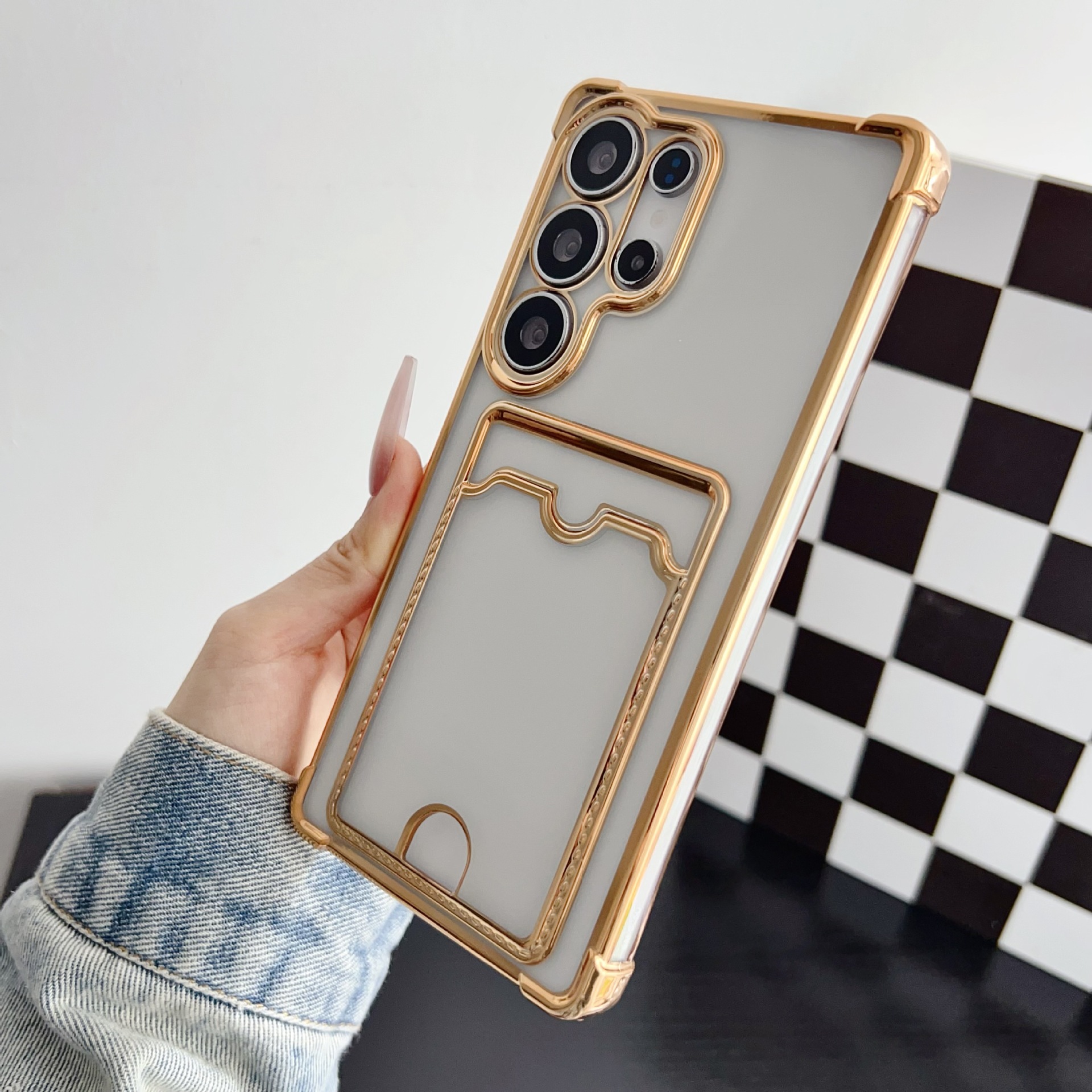 Shockproof Electroplated Phone Case For Samsung Galaxy S26Ultra S25Ultra S25FE S24Ultra | Card Slot Design For A57 A37 A56 A36 | Multifunctional & Minimalist Style