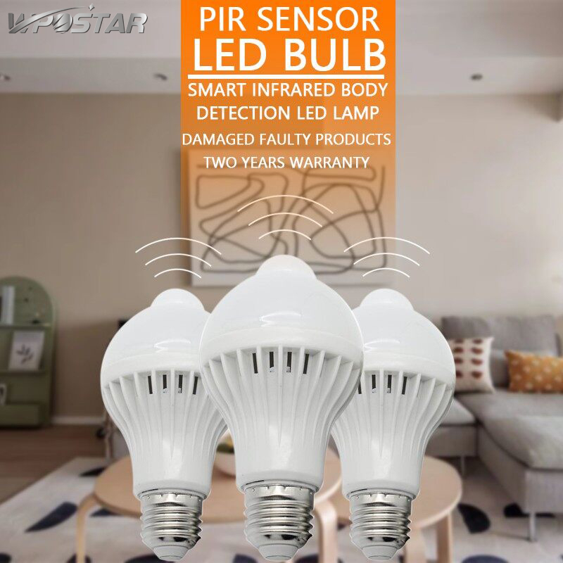 LED Smart Bulb Light E27 5/7/9W Multifunction Camping Outdoor Lamps White Color Detection Led Lamp Indoor Lighting Corridor Bulbs