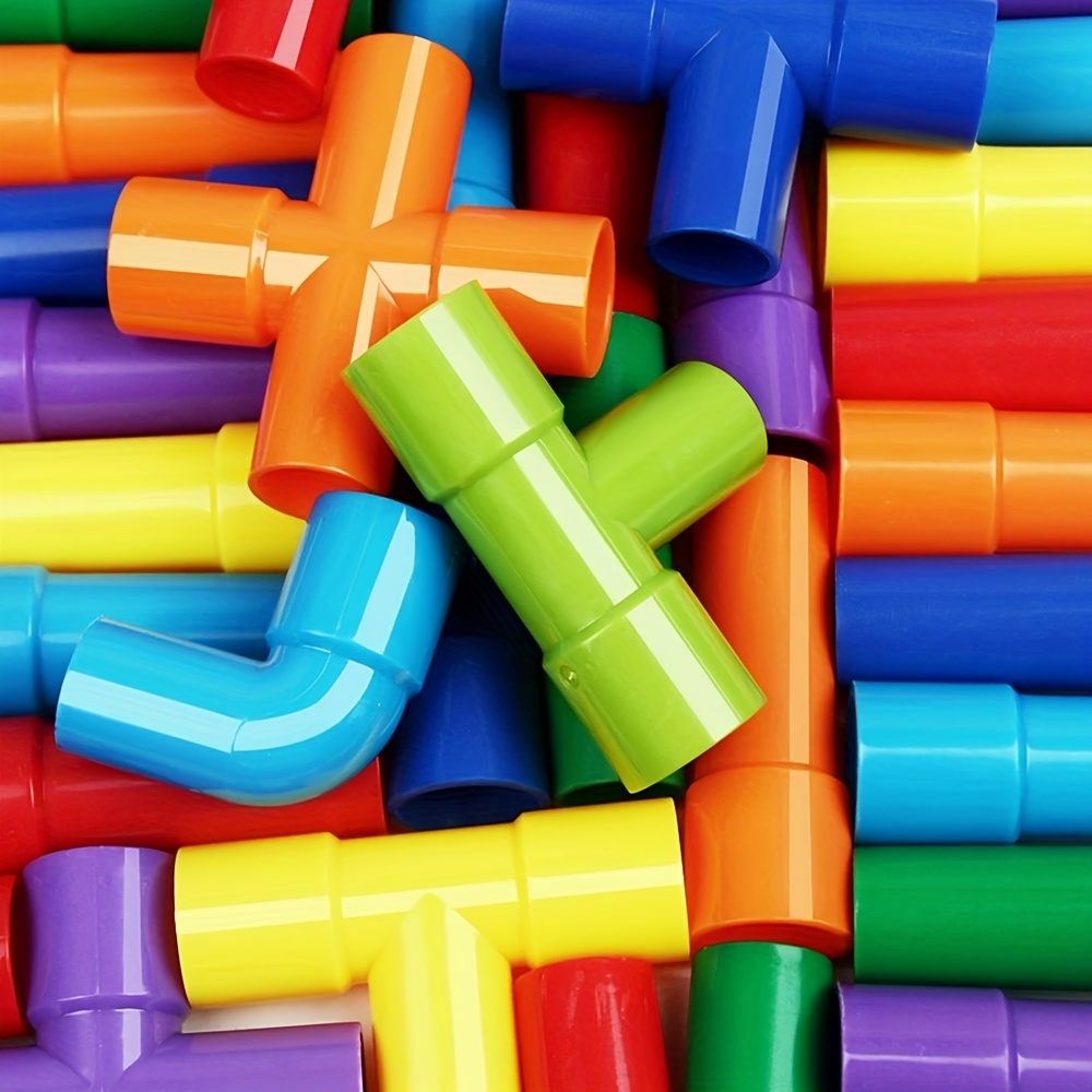 Montessori Water Pipe Building Blocks Kids Stacking Toy Stacking Blocks Toys Educational STEM Toy for Kids
