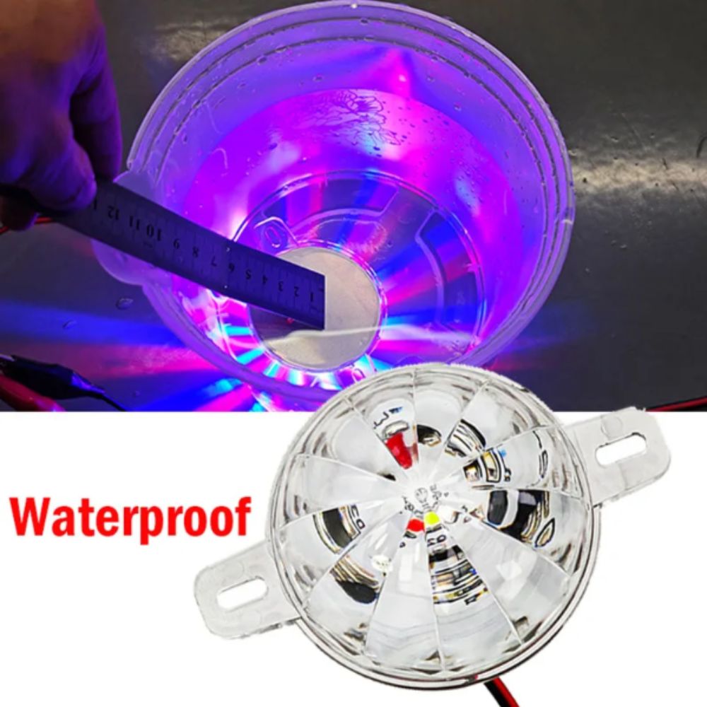 Electric Vehicle 8W Power LED Strobe Light LED Light Source Strobe Function Undercarriage Light Tailgating Chassis Lights Waterproof Design Auxiliary Fog Lamp ATV Use