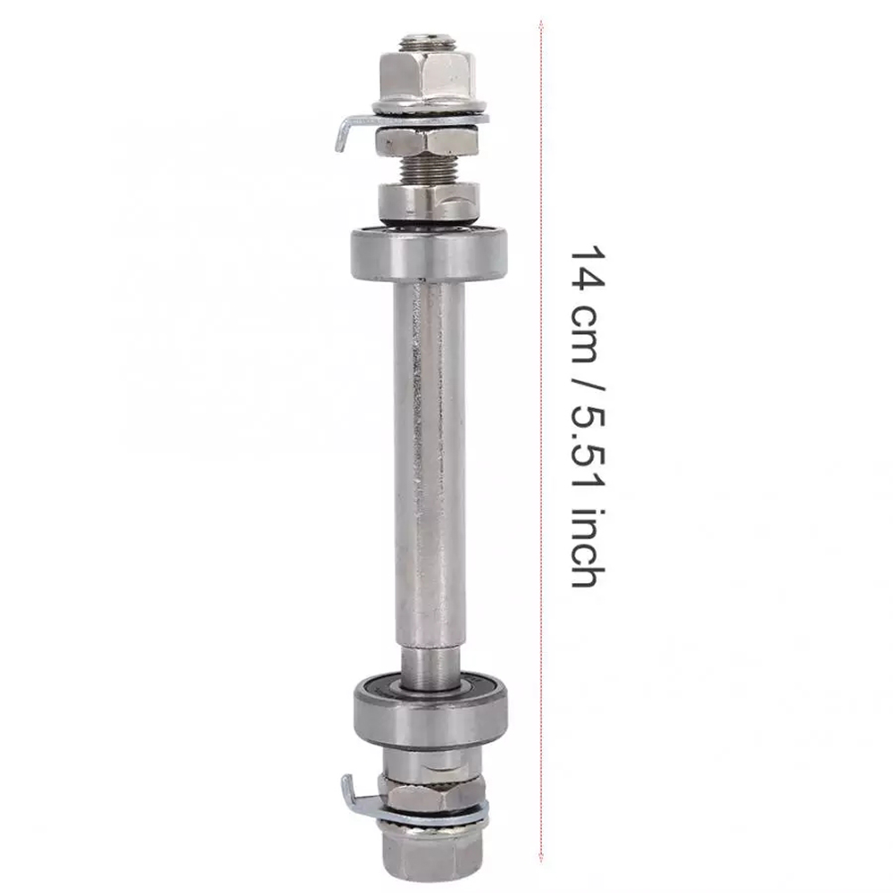 Cycling Metal Bike Shaft Mountain Bike BMX Road Bike Axle Lever Bicycle Hub Axle Bike Solid Shaft 6000 Bearing
