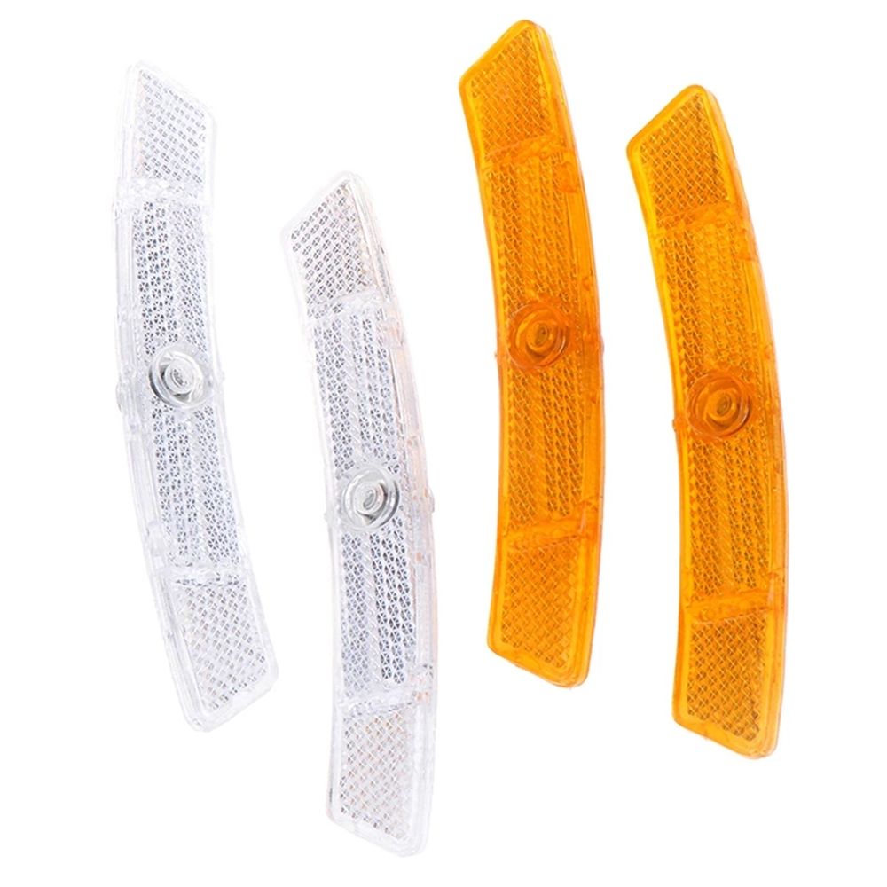 Lightweight 2Pcs Wheel Rim Cycling Reflect Light Safety Warning Reflective Sheet Bicycle Spoke Tube Reflector Spoke Reflector