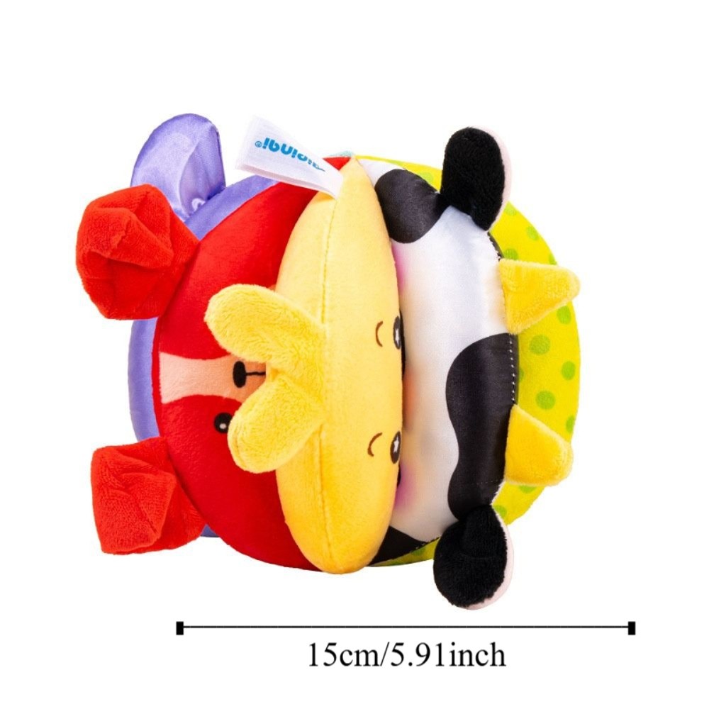 Touch Toys Plush Baby Hand Grasp Ball Interactive Montessori Early Education Intelligence Balls Collection Training Baby Cloth Balls Kids Children