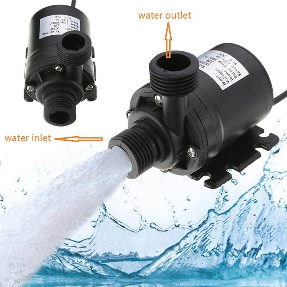 Threaded 800L/H Multifunctional Low Noise Portable wear-resisting Submersible Water Pump Water Pool Pump Solar Brushless Motor