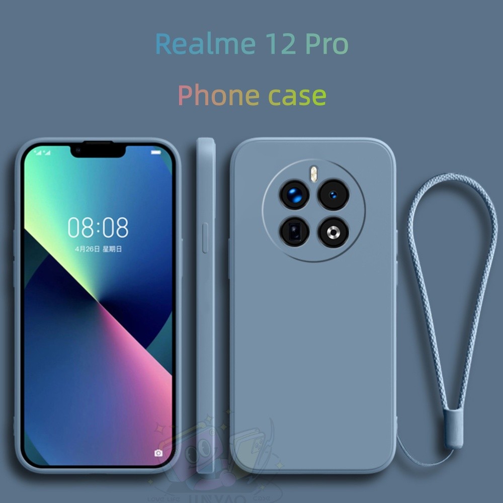 【Popular】For Huawei P50 Phone case Matte Soft Case Lightweight Glitter Flat Edge Lanyard Protective Case