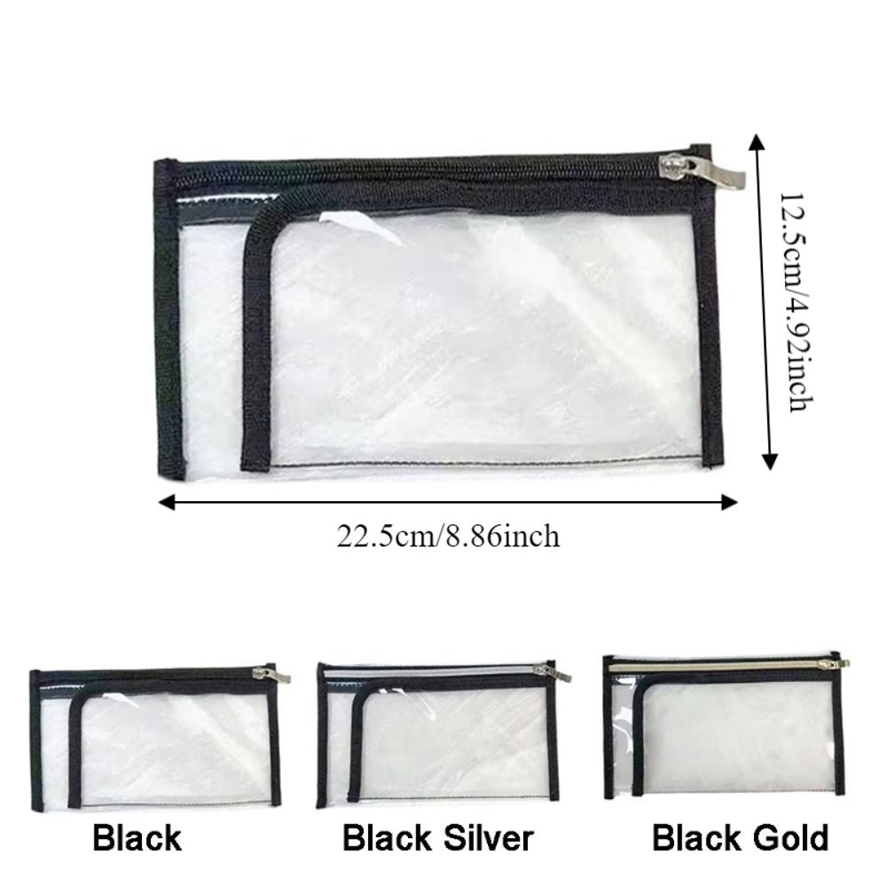 Multi-functional PVC Makeup Brush Bag Multi-layer Design Transparent Cosmetic Storage Bag Waterproof Powder Compact Storage Bag for Home