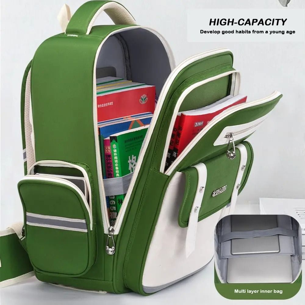 Back To School Ergonomic Kids School Bag Spinal Protection British Style Orthopedic Backpack Lightweight Large Capacity Students Backpack Children