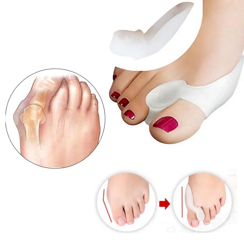 Wenefang Fashion 1Pair Silicone Toes Separator Bunion Bone Ectropion Adjuster Toes Outer Appliance Foot Care Tools Hallux Valgus Corrector