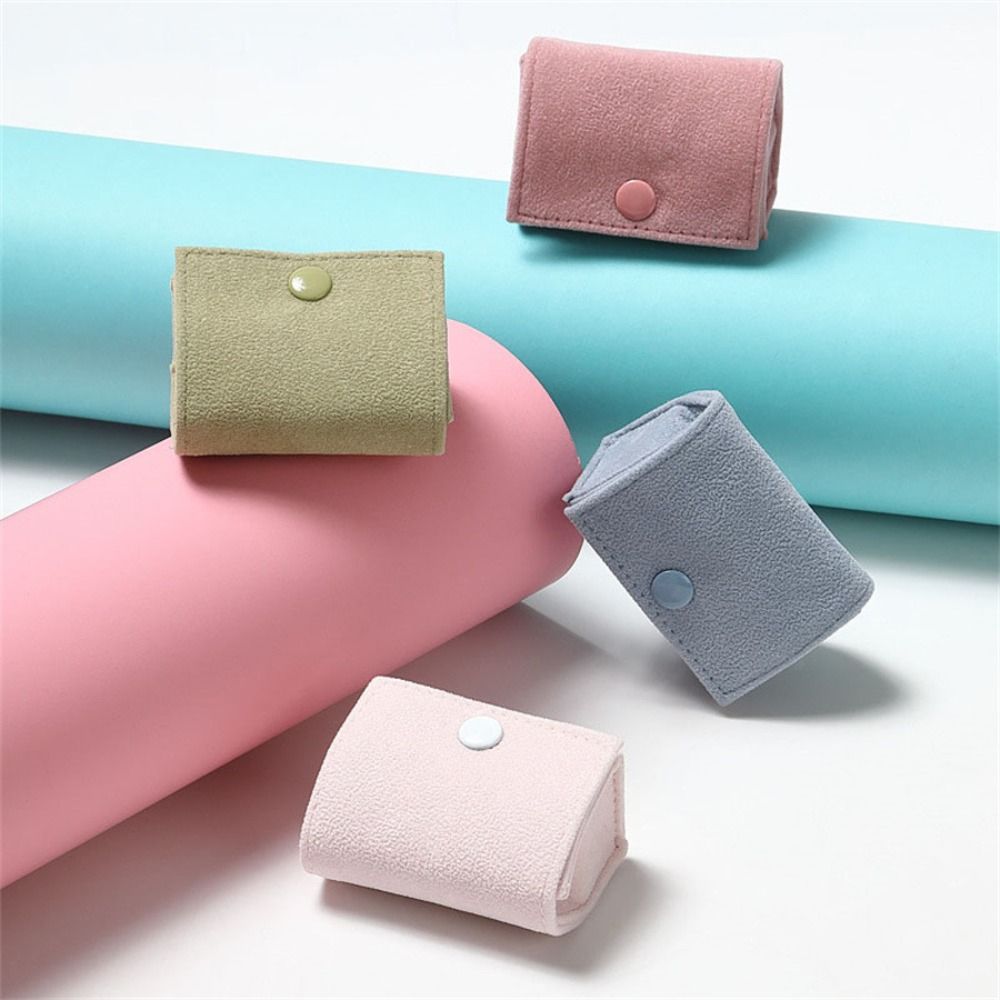 Simple Velvet Ring Jewelry Box Multi-purpose Portable Mini Storage Box Multi-functional Ornament Jewelry Organizer Rings Box