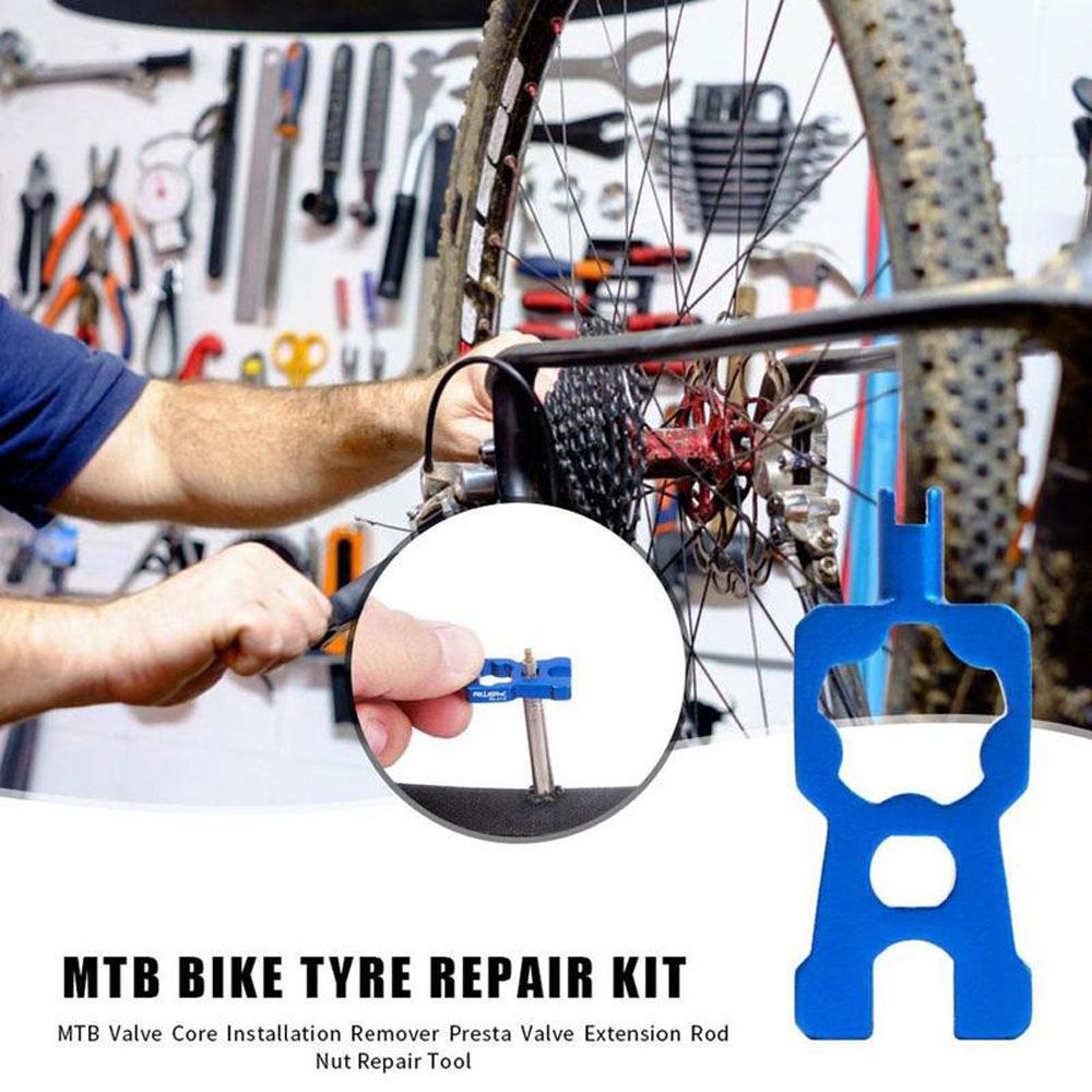 MTB Mountain Bike Aluminum alloy Double-head Tubeless Removal Tool Gas Valves Tools Disassembly Tackle Valve Core Remover