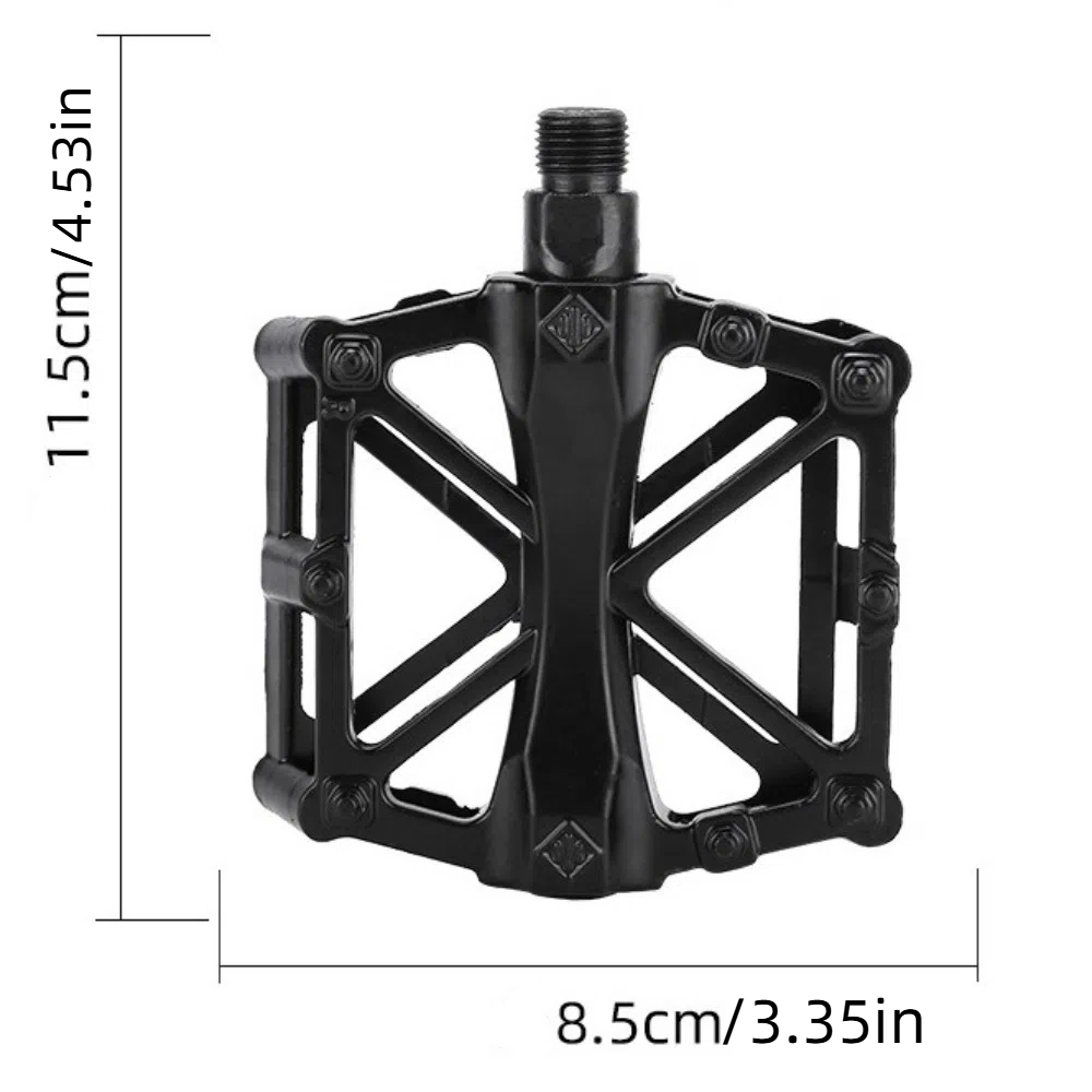 Pair Practical Double Ball Bicycle Pedals Ultra-Light Aluminum Alloy Mountain Bike Pedals Flat Anti Skid Cycling Treadle Platform Road Cycling Accessories