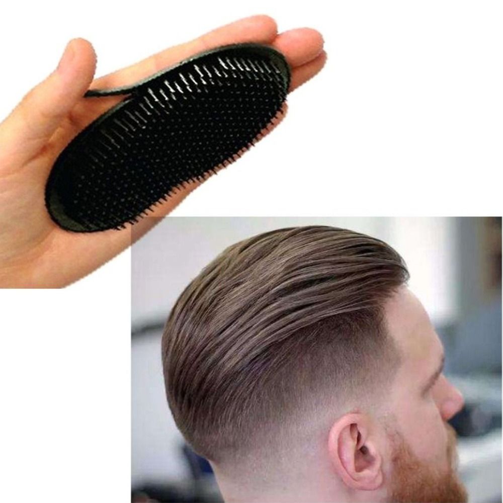Beard Mustache Palm Tools Black Hair Comb Brush Plastic Hair Care Massage Brush Scalp Body Shower Travel Pocket Shampoo Comb Men