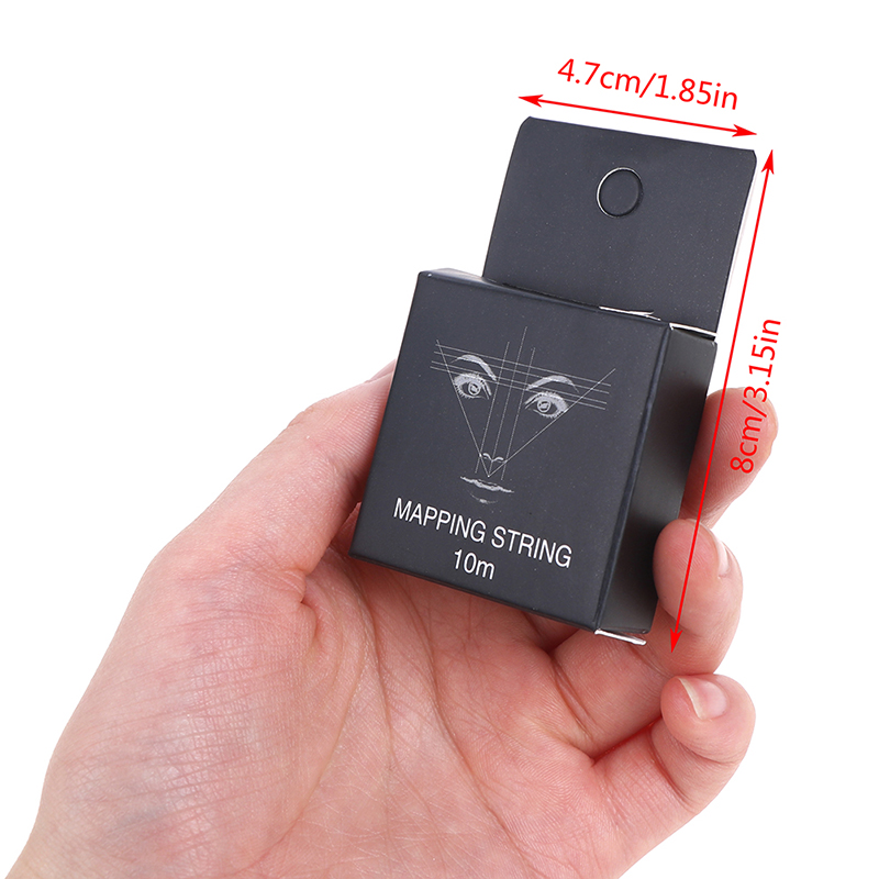 Wenefang Fashion 1PC 10m/32.8ft Pre Inked Mapping String Microblading Eyebrow Marker Thread Line Tool for Brow Designers Beginners