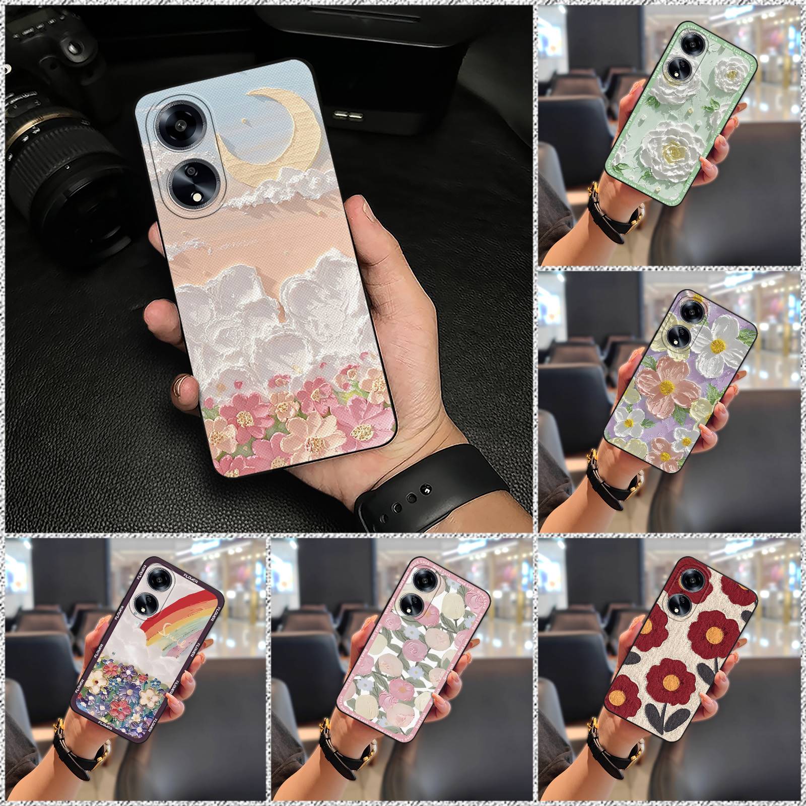 Durable Protective Phone Case For OPPO A1 5G/A98 5G/F23 5G Cartoon TPU Graffiti Back Cover Silicone Anti-dust Shockproof