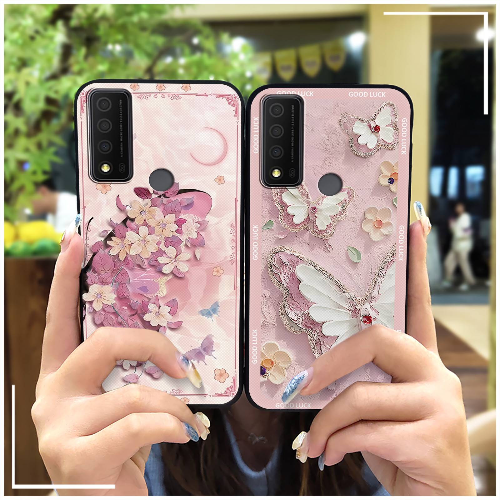 TPU Phone Pouch Phone Case For TCL 30XE 5G Full wrap Dirt-resistant Shockproof Soft case flower Cute Waterproof Graffiti