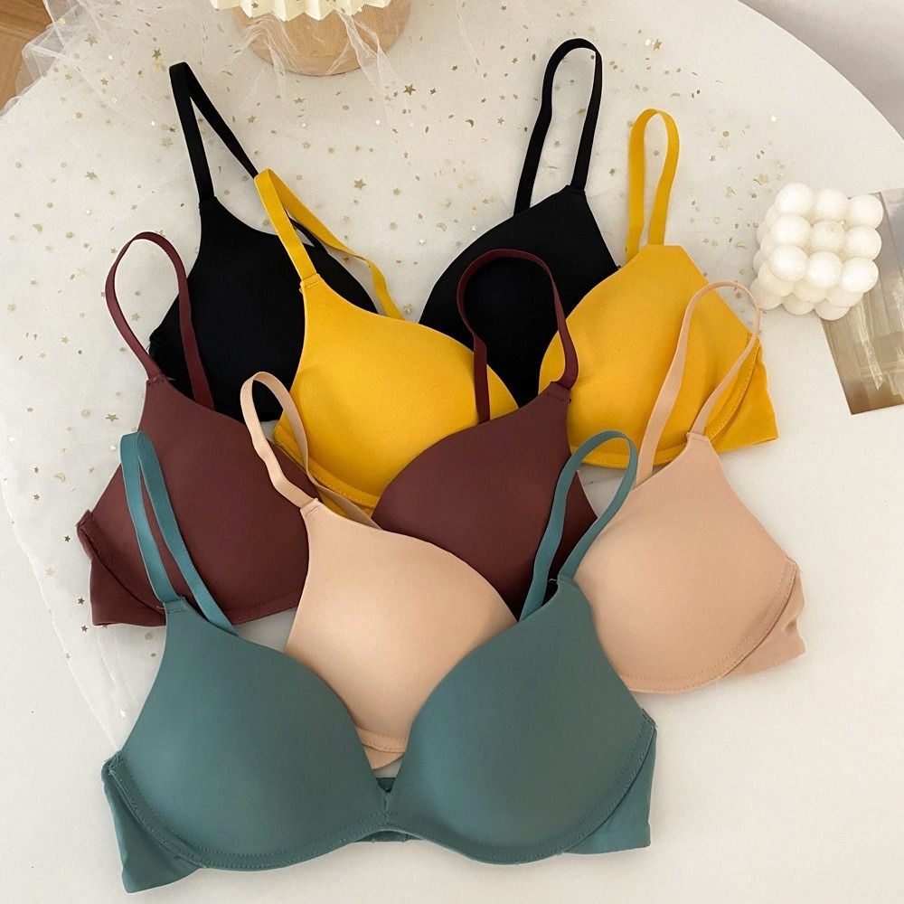 Comfortable Adjustable Push Up Bra Anti-sagging Shockproof Seamless Underwear Lingerie Wireless Deep V Bra Party