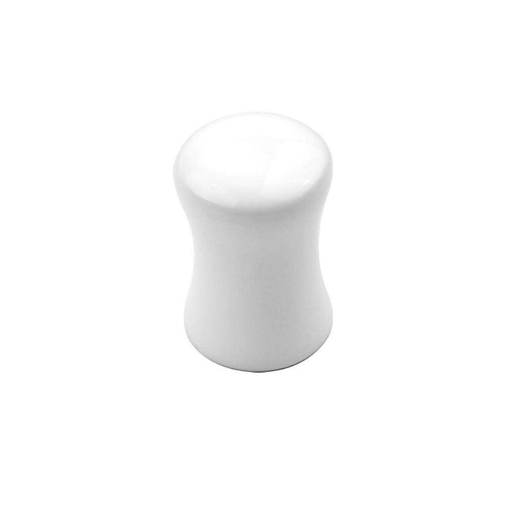 2pcs/bag Simple Style White Ceramic Ceramic Cabinet Pulls Simple Design Round Shape Round Cabinet Knobs Elegant Design Durable Construction Drawer Knobs Kitchen Cabinets