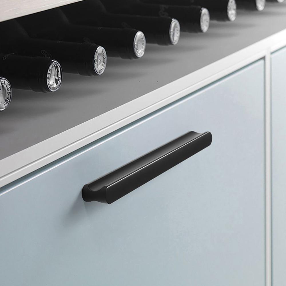 pcs Wardrobe Decor Bar Shape Simple Aluminium Alloy Furniture Hardware Drawer Pulls Door Handles Drawer Knobs