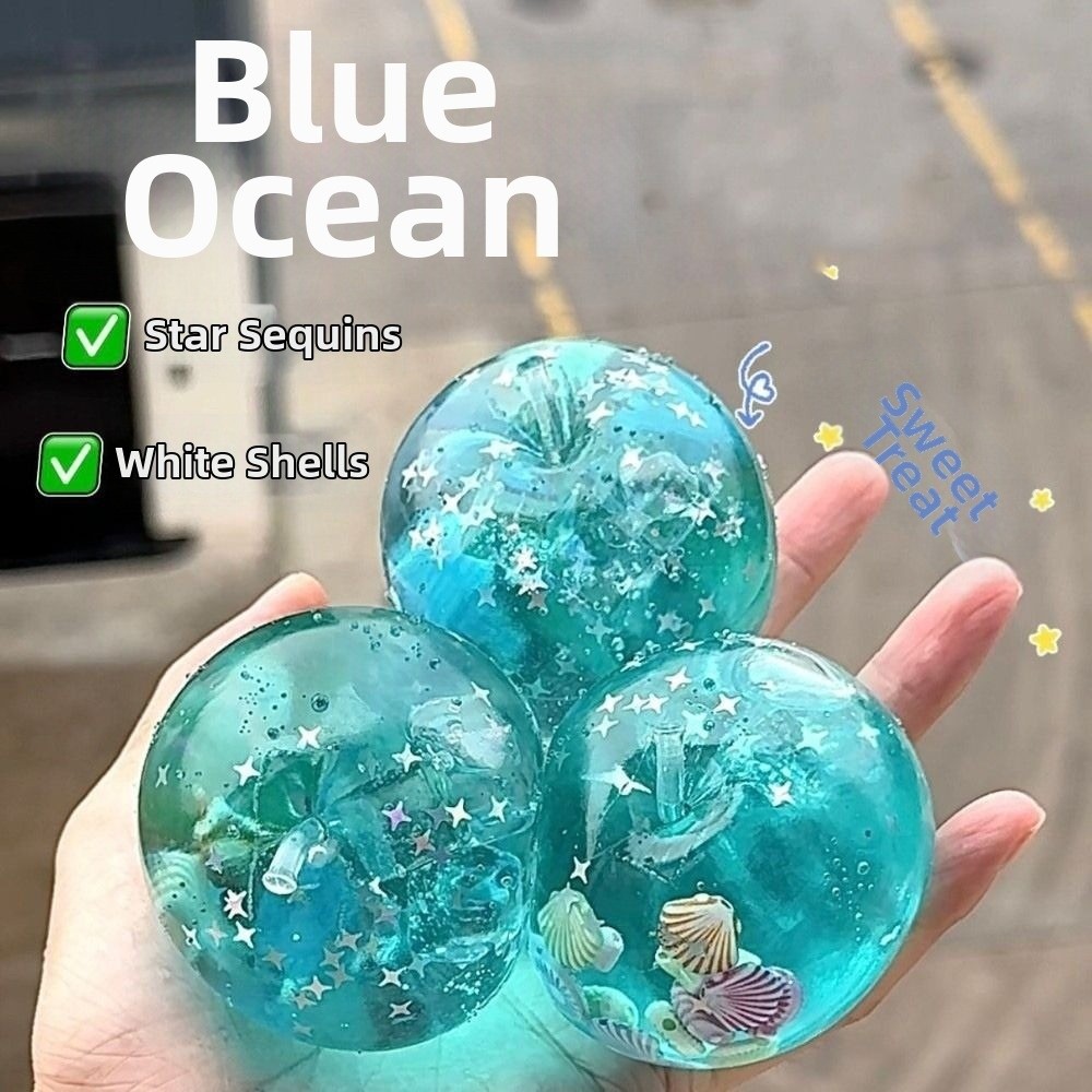 Novelty Creative Seashells Squeeze Toy Super Soft Anxiety Relief TPR Fidget Toy Transparent Funny Seashells Pinch Home Decoration