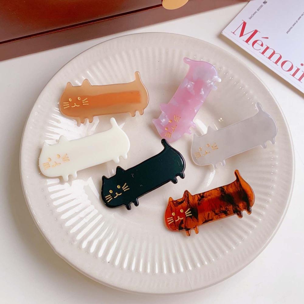 Girls Cute Hair Accessories Plastic Cat Female Hair Clips Women Barrettes Hair Accessories Hairpins