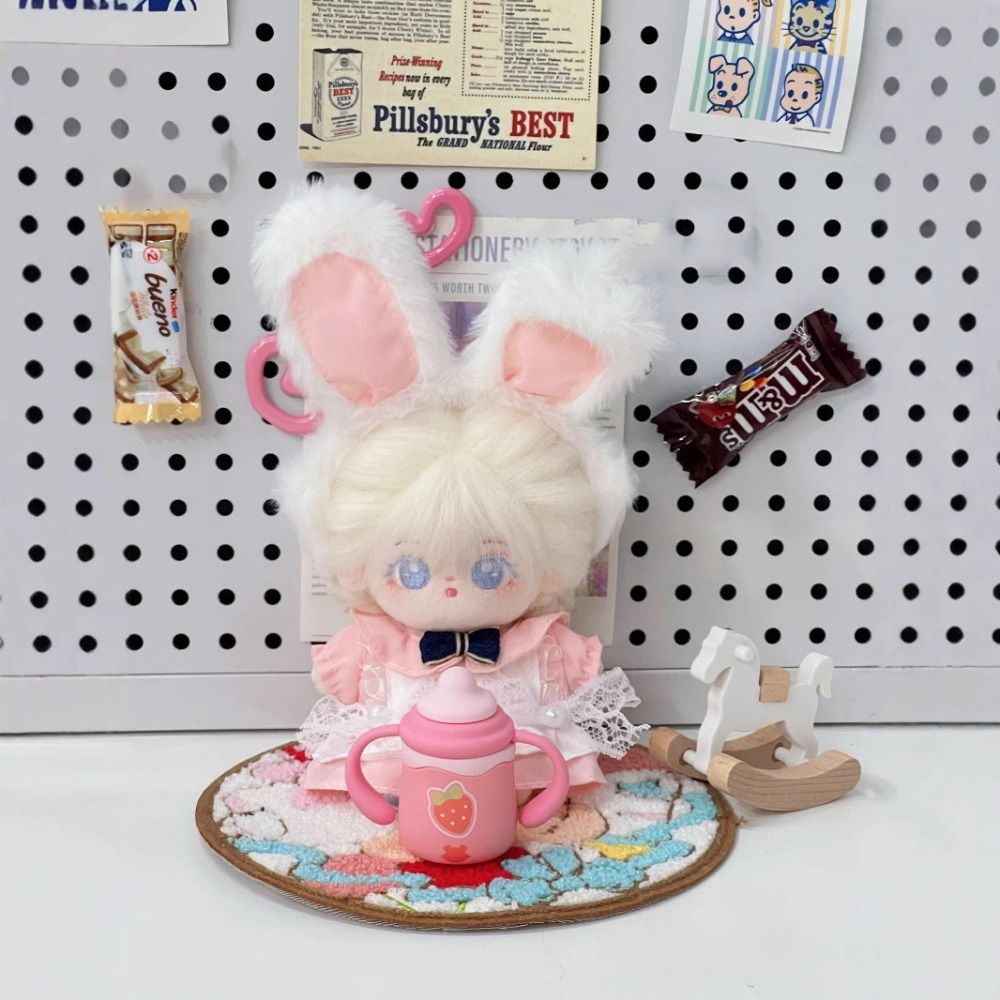 No Attribute Doll Clothes Jumpsuit 20cm Cotton Doll's Clothes Rompers Outfit Cotton Doll Clothes Mini Cartoon Plush Doll Clothes Kids Girls Toys