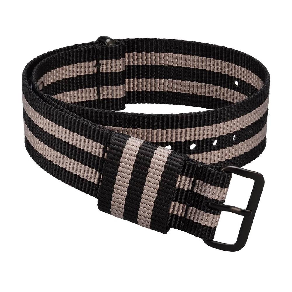 WOCCI NATO Nylon Watch Strap Washable Stripes Bracelet Men Women 18mm 20mm 22mm 24mm Durable Sport Watch Replacement Bands