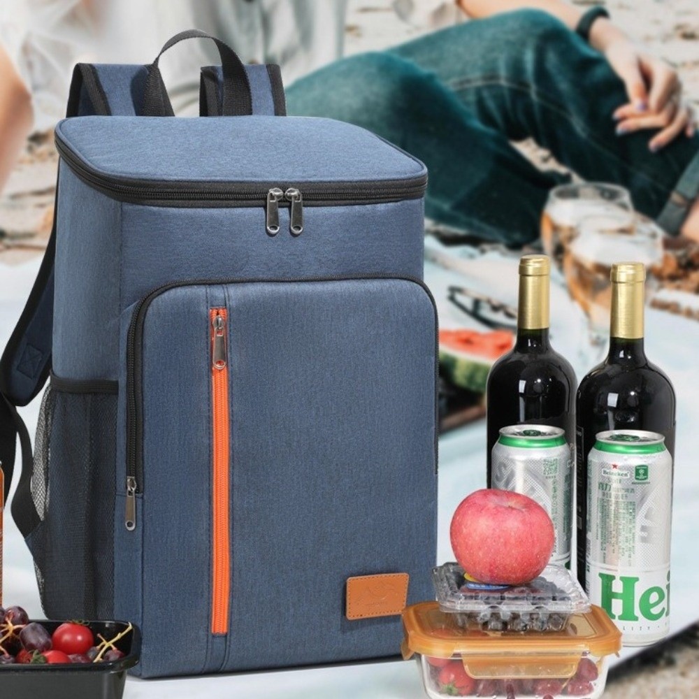 Freshness Preservation Insulated Insulated Backpack Oxford Thickened Portable Thermal Lunch Bag Fashion Double Shoulder Large Capacity Cooler Bag Outdoor
