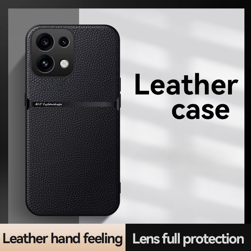 For OPPO Reno 16 / 16 Pro Case Luxury Leather Magnetic Car Holder Phone Case For OPPO Reno 16 Pro Shockproof Back Cover Casing HP