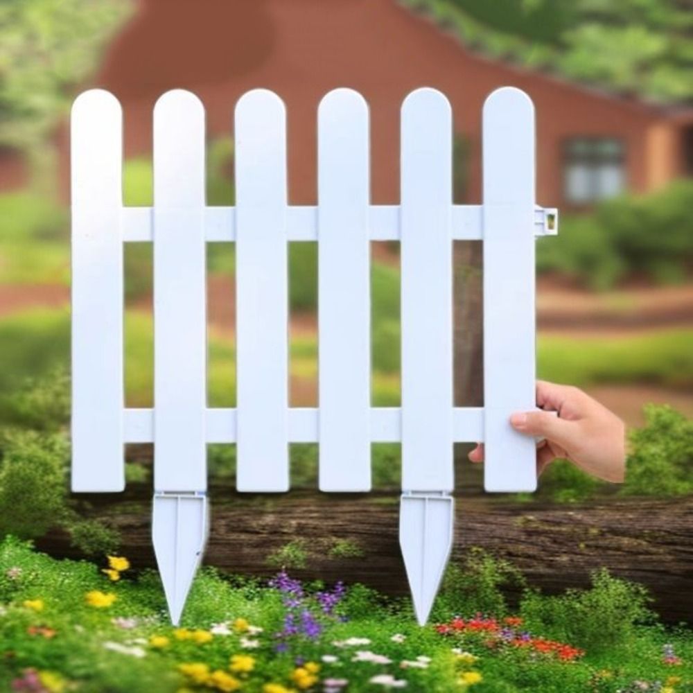 2pcs Garden Greening Plastic Courtyard Fence Universal Practical Garden Fence Creative Durable Guardrail Villas