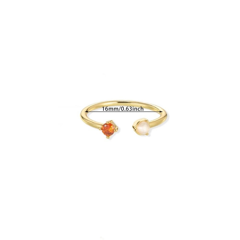 New Colorful Cubic Birthday Rings Adjustable Opening Rings Jewelry Accessories Romantic Fashion Jewelry Special Occasions