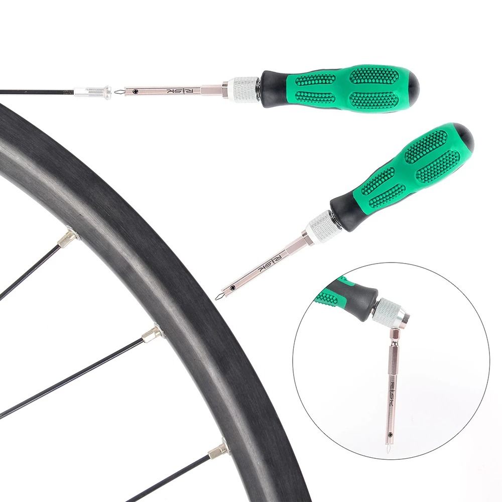 MTB Road Bike Screwdriver Bicycle Repair Tools Wrench Bike Spoke Nipple Removal Wrench Insertion Tool Bicycle Spoke Cap