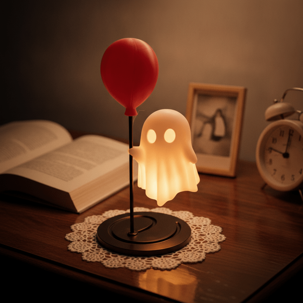 Atmosphere Lamp LED Night Light Creative Cute Halloween Lamp Compact White Desktop Light Party