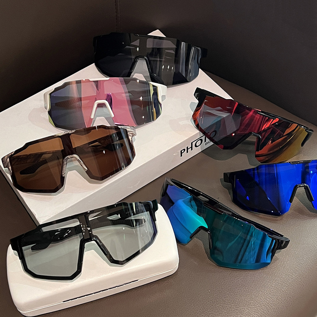 New Y2K Style Cycling Sunglasses Windproof Glasses for Men Women Retro-Reflective Sheeting Lens Road Riding Sport Glasses