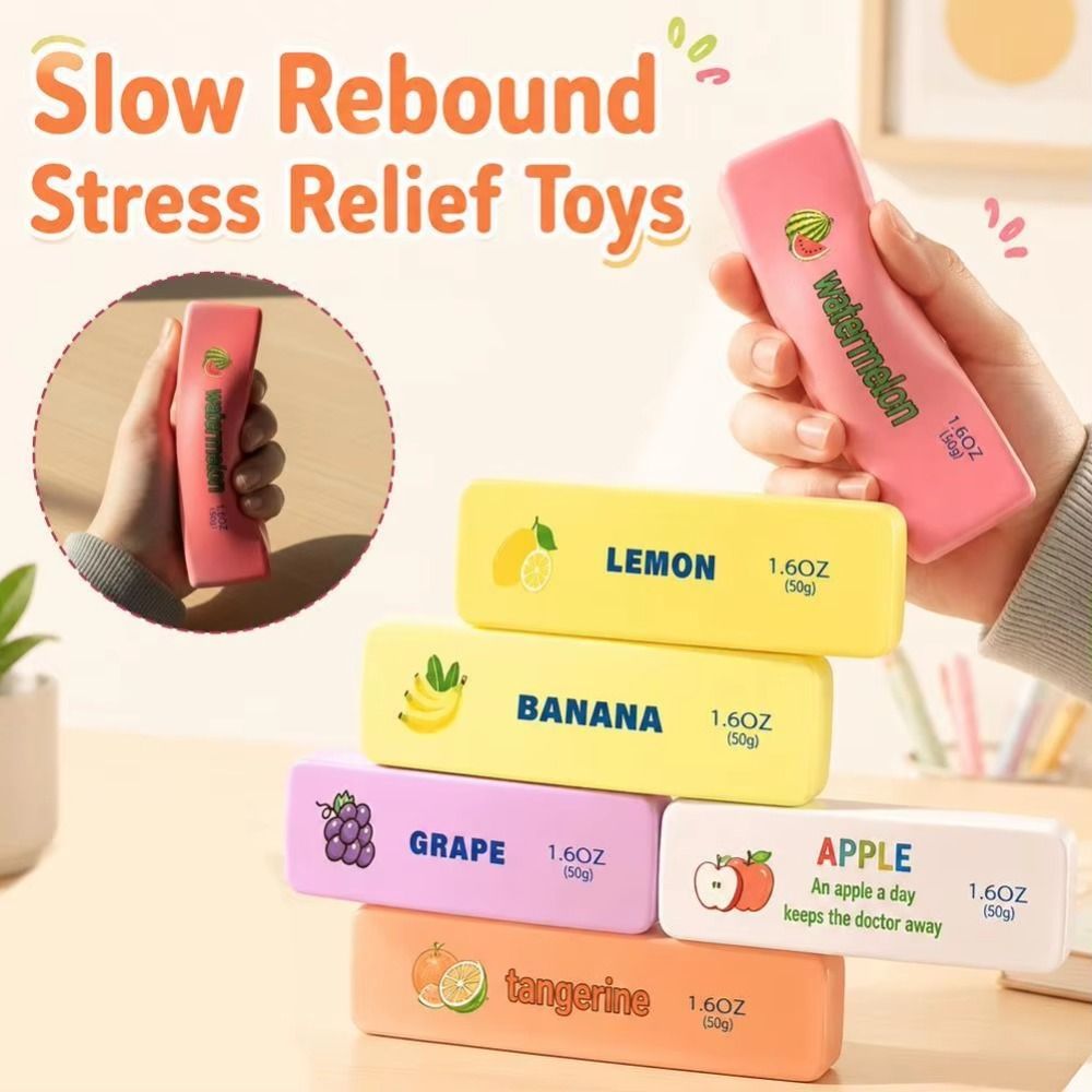 Fidget Toy Creative Slow Rebound Butter Stick Anxiety Relief Super Soft Butter Stick Squeezing Toy Elastic Funny Sensory Stress Stick Children's Gifts
