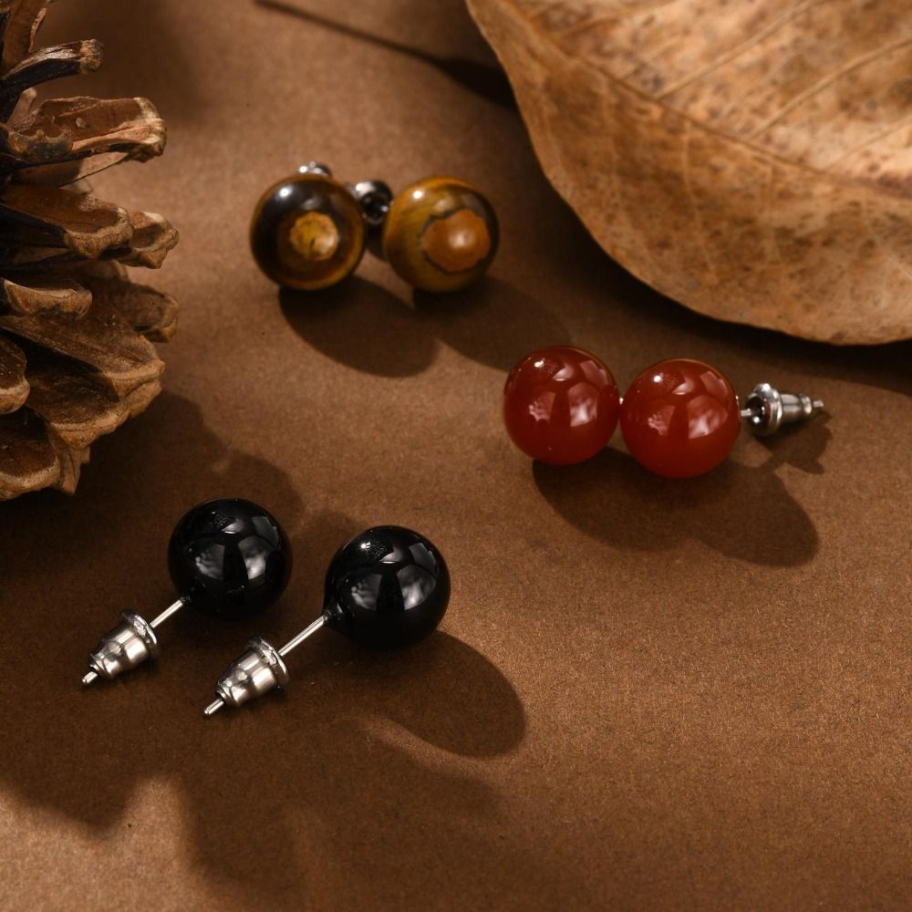 Upgraded Stainless Steel Stud Earrings Elegant Minimalist Push Back Earrings Stylish Fashion Jewelry Party Wear