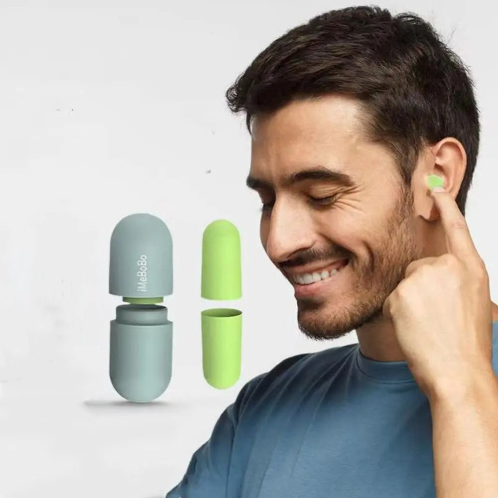 Portable Noise Reduction Sleeping Ear Plug Slow Rebound Ear Protection Soundproof Earplugs Mute Soft Anti Noise Ear Plugs Travel
