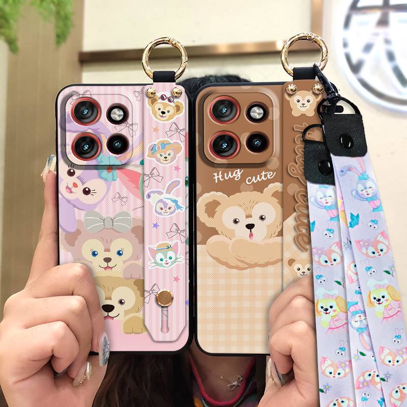 Back Cover Shockproof Phone Case For OPPO K15 Pro+ Anti-dust Kickstand Dirt-resistant Soft case Wristband Cartoon Ring
