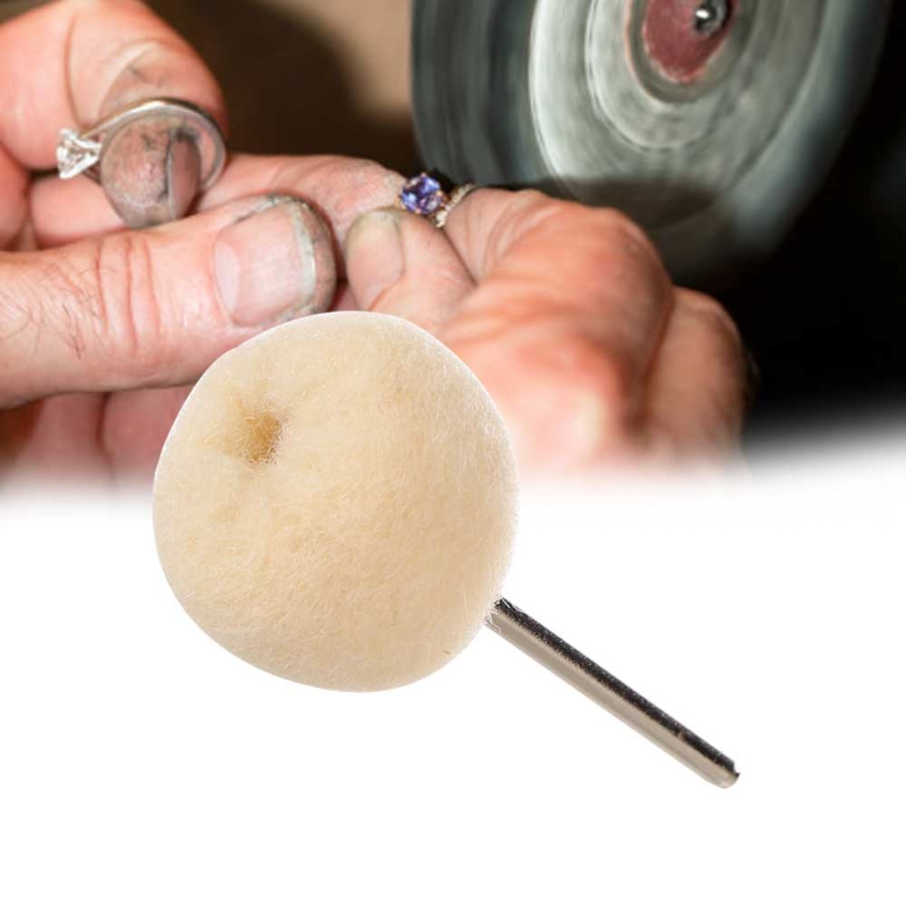 10pcs Precision 2.35mm Polishing Tool Wool Felt Rotary Tool Polishing Wheel Grinding Tool Metal