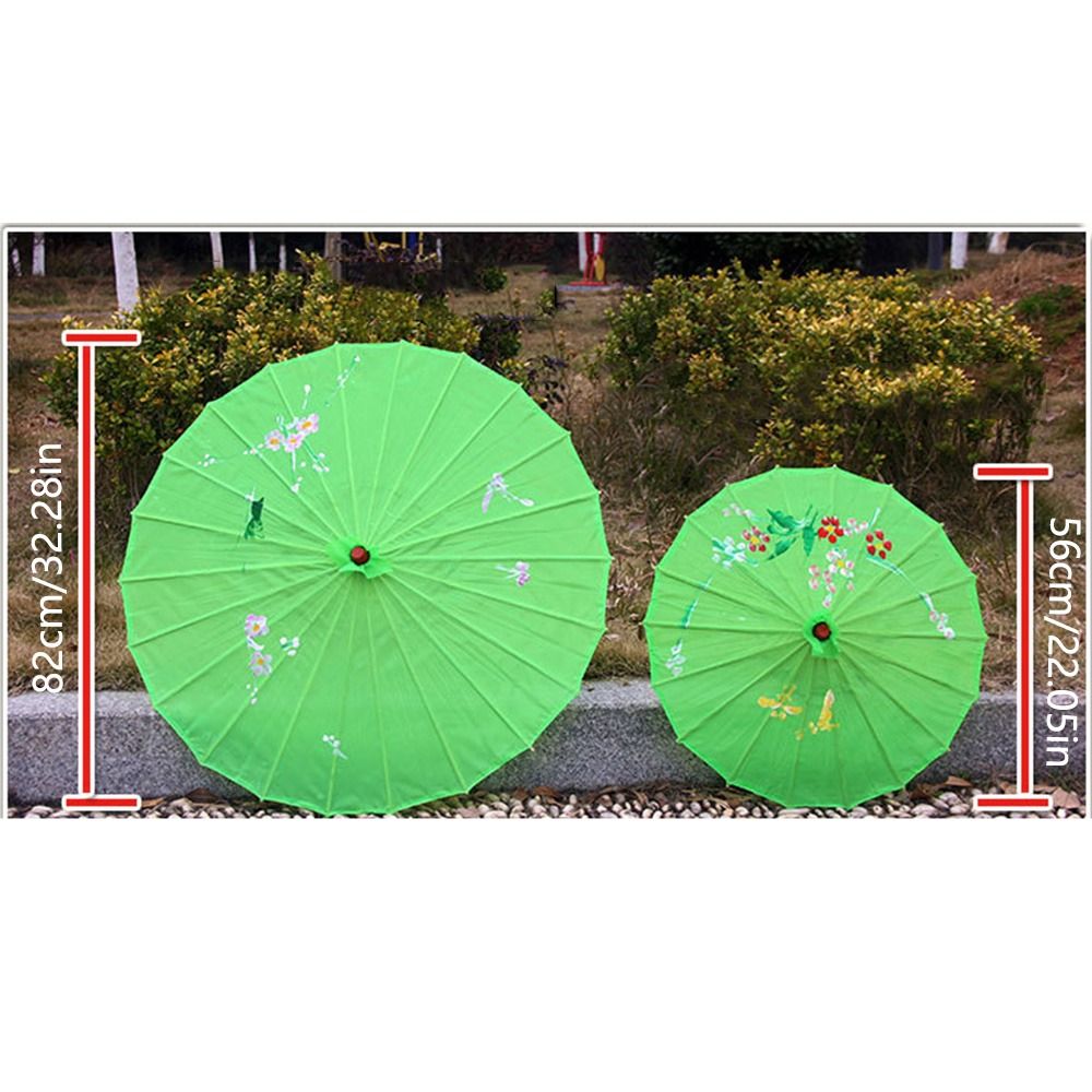 Retro Style Silk Chinese Art Umbrella Vintage 56/82cm Oil Paper Umbrella Handmade Bamboo Frame Folding Dance Umbrellas Performance Props